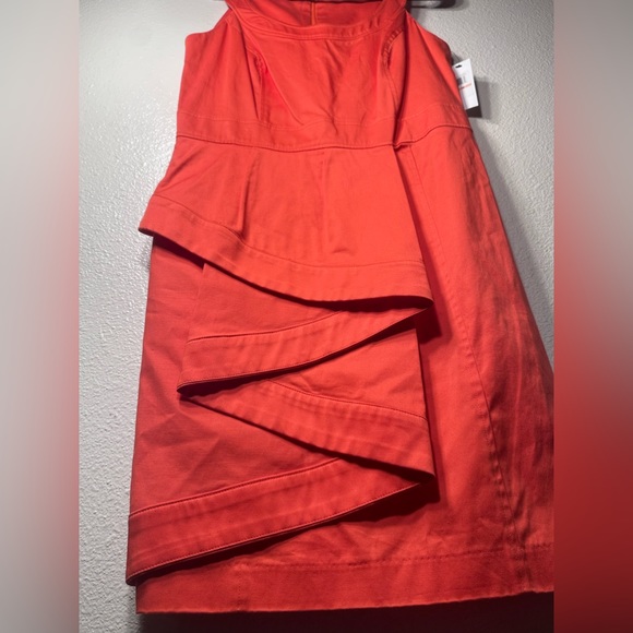 Nwt Marvin richards orange ruffled size 10 dress - Picture 6 of 13